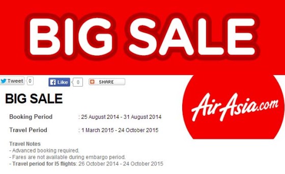 Air Asia Big Sale Thailand