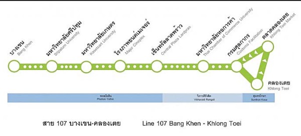 Bangkok bus route map