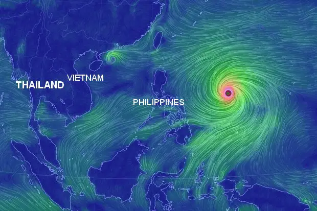 tempêtes thailande