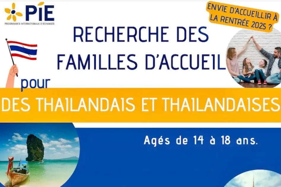 lycéens thaïlandais cherchent une famille d’accueil en france