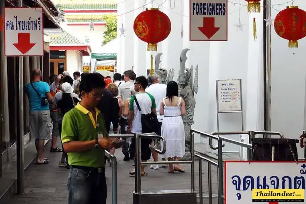 Prix Wat Pho Bangkok